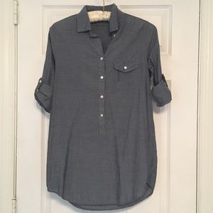 j. crew chambray tunic